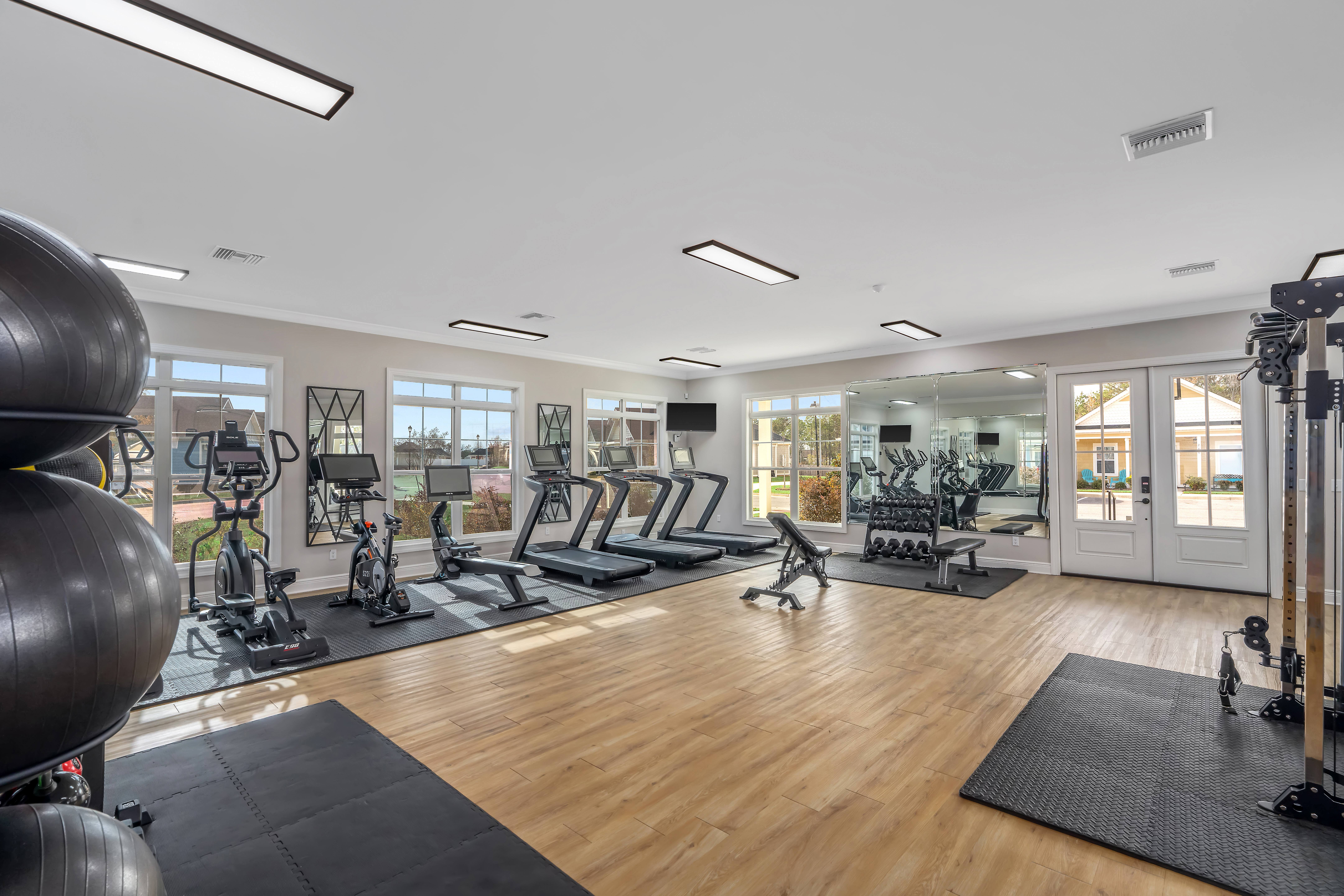 24-hr Fitness Center at Cottages Dothan in Midland City, AL